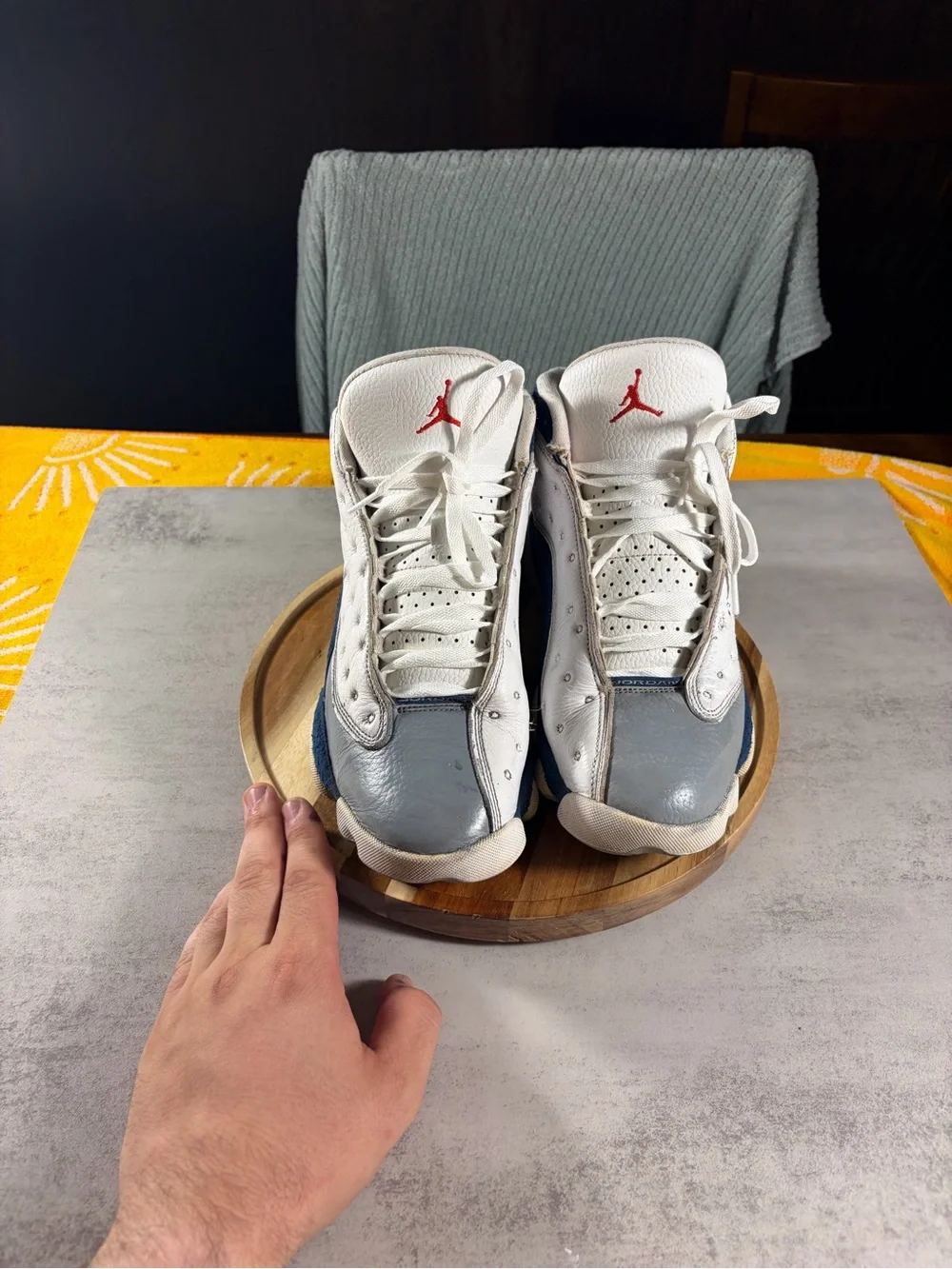 Jordan white leather